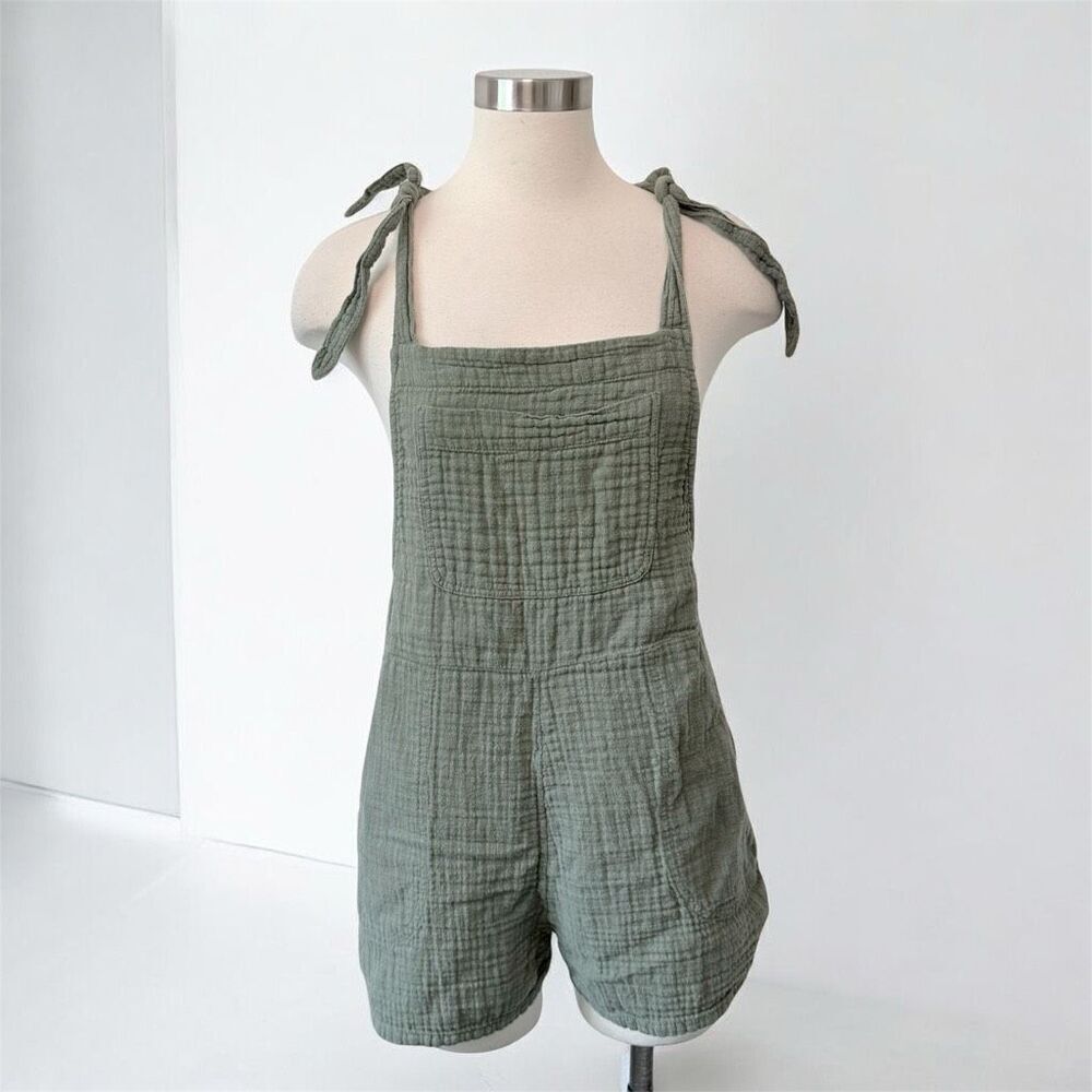 Aerie Shorts Shortalls Overalls Romper Jumper Green Large L